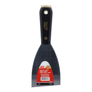 Ace Flexible Putty Knife Black and Silver 3inch Ace Flexible Putty Knife Black and Silver 3inch